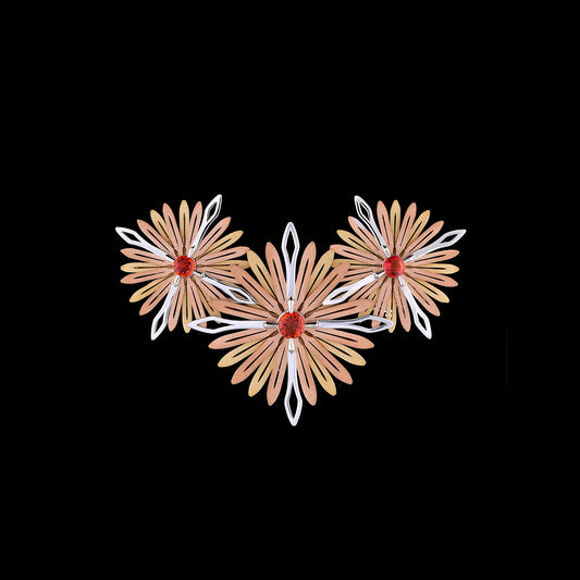Inspired by the echinacea flower, a symbol of healing and protection, this pin blends botanical delicacy with radiant structure. A floral emblem of resilience, energy, and inner light.