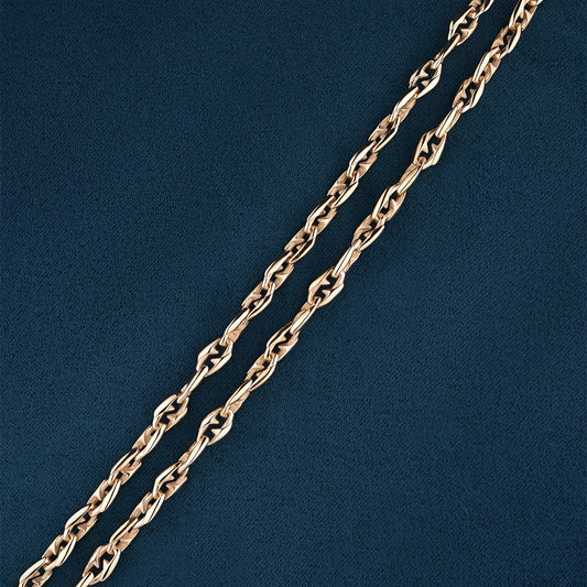 Luxury Amiamo necklace handcrafted in 18K yellow ethical gold, a customizable piece symbolizing shared love and personal storytelling – designed by Riccardo Contini