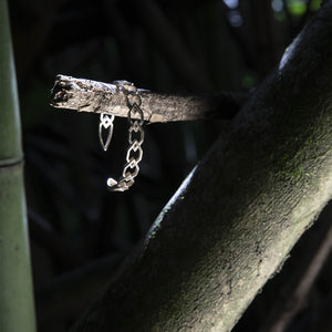 Luxury Luce Interiore bracelet handcrafted in 18K natural white ethical gold, a luminous piece evoking inner clarity and emotional depth – designed by Riccardo Contini