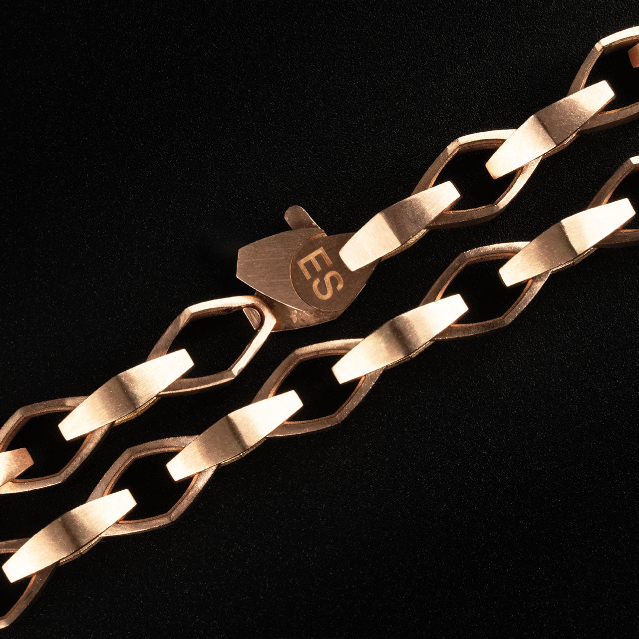Luxury Sylva bracelet handcrafted in 18K rose ethical gold, weaving together nature's raw essence and refined craftsmanship—embodying strength, elegance, and the spirit of the wild, designed by Riccardo Contini