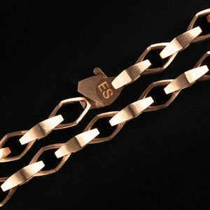 Luxury Sylva bracelet handcrafted in 18K rose ethical gold, weaving together nature's raw essence and refined craftsmanship—embodying strength, elegance, and the spirit of the wild, designed by Riccardo Contini