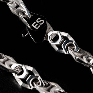 Luxury Xylem bracelet handcrafted in 18K white ethical gold with rhodium plating, inspired by nature's vital channels—symbolizing strength, growth, and the quiet beauty of staying rooted. Designed by Riccardo Contini.