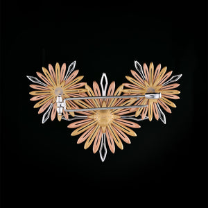 Inspired by the echinacea flower, a symbol of healing and protection, this pin blends botanical delicacy with radiant structure. A floral emblem of resilience, energy, and inner light.